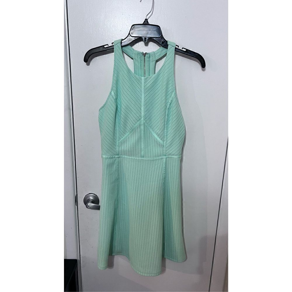 MI AMI EYELET TANK DRESS MINT GREEN WOMENS SZ  S NEW